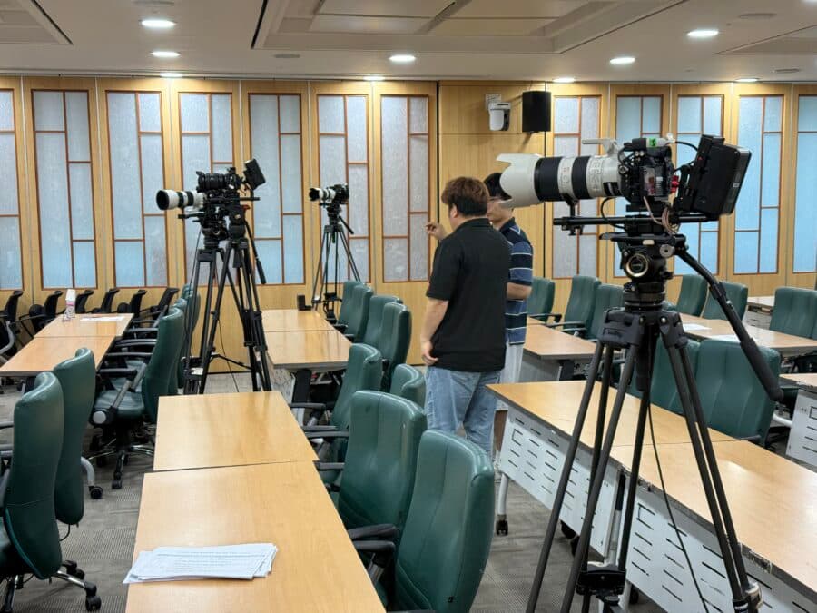 다중 카메라 배치 현장