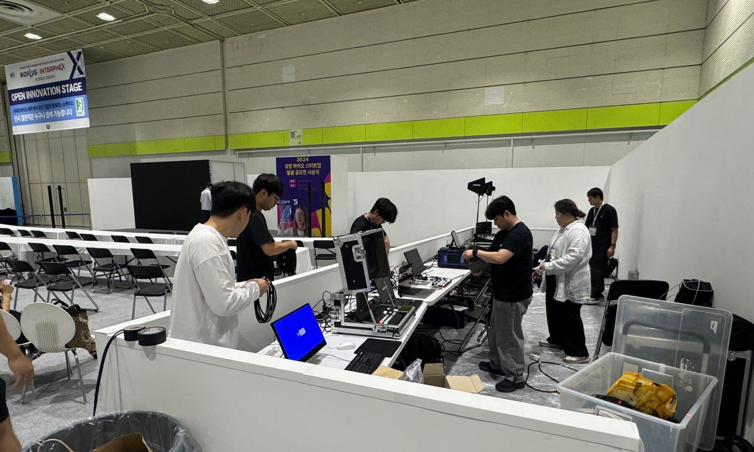 전문 방송 장비 세팅