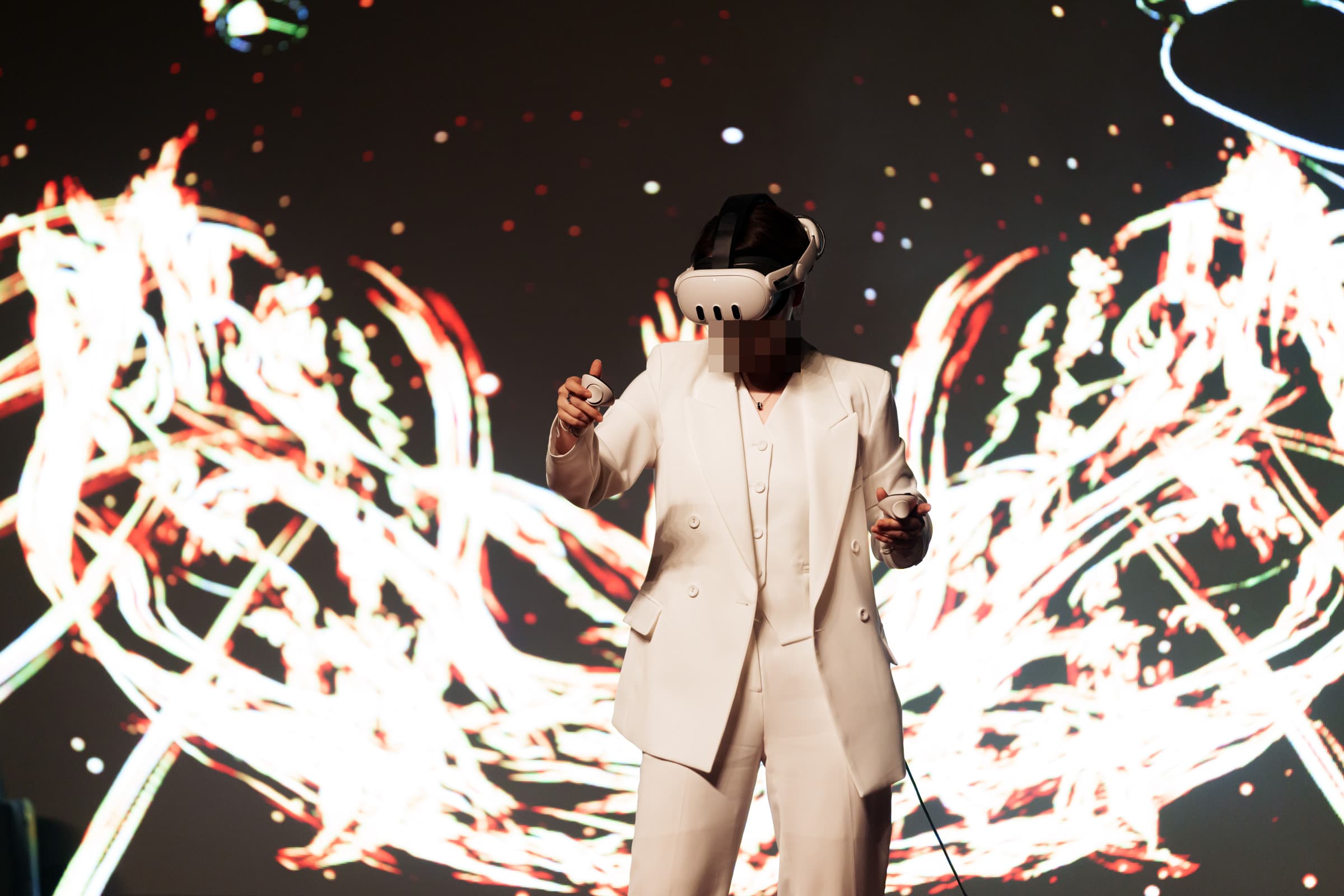 VR 드로잉 퍼포먼스 진행